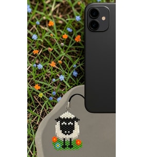 Miyuki Boncuk El Yapımı Kuzu Koyun Telefon Çarmı - Charm (Çok Renkli)