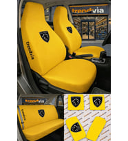 Peugeot (Yeni) Logolu Oto Koltuk Kılıfı Ön Arka Set – Penye Universal Koltuk Koruyucu Servis Kılıfı