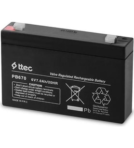 TTEC 6V 7 AH Kuru Bakımsız Akü