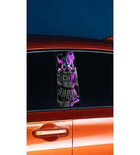 Araç Kapı Direk Kaplama Folyosu Joker Desenli (SAĞ SOL TAKIM) (2 ADET) - 22x50 C (Çok Renkli)