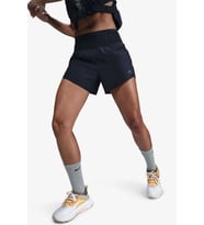 Nike Dri-Fit Brief-Lined Trail Running Short Fermuar Cepli Reflektörlü Slip Astarlı Kadın Koşu Şortu Siyah