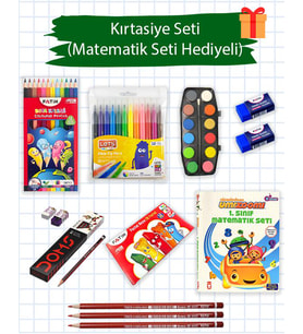Temel Okul Kırtasiye Seti Matematik Seti Hediyeli