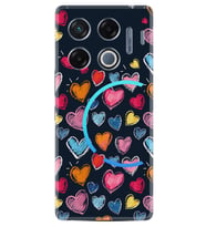 Infinix GT 20 Pro Kılıf Boutique Baskılı Resimli Boyama Kalpler Pcode -019