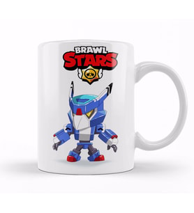 Brawl Stars  Karanlık Mecha Crow Kupa Bardak Porselen
