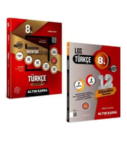 ALTIN KARMA YAYINLARI 8.SINIF TÜRKÇE ETKİNLİKLİ SORU BANKASI+TÜRKÇE 12'Lİ SARMAL DENEME SINAVI