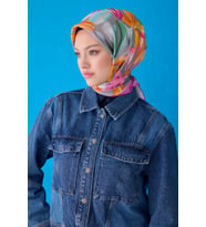 Saf İpek Eşarp 4107D (Twill İpek) (A.Fuşya)