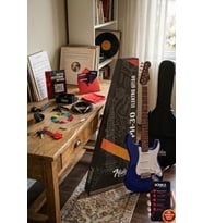 Midex RPH-30WBL Mavi Beyaz Gül Klavye Strat Kasa SSS Elektro Gitar Seti