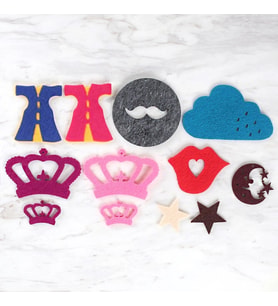 Loren 10 Paket Parti Konseptli Keçe Set-3