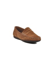 Kazar 3Y0113-163 M Toprak Nubuk Hakiki Deri Erkek Loafer