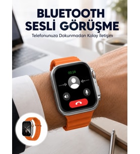 2025 Model Gelişmiş Özellikli Nabız Sensörlü Spor Takibi Yapabilen Titreşimli Saat Yeni Nesil