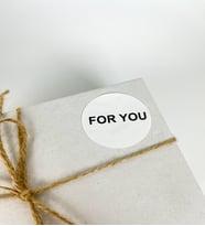 For You yuvarlak yapşkanlı sticker 100 adet