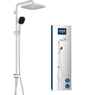 Grohe Vitalio Comfort 250 Flex Duş Sistemi, Yön Değiştiricili, Duvar Dışı Bağlantılı, 2 Akışlı 250Mm (Çok Renkli)