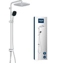 Grohe Vitalio Comfort 250 Flex Duş Sistemi, Yön Değiştiricili, Duvar Dışı Bağlantılı, 2 Akışlı 250Mm (Çok Renkli)