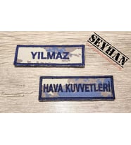 Hava Kuvvetleri 2019 Kamuflaj İsimlik ve Hava Kuvvetleri Yazısı