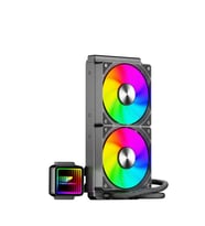 Argb TR240 Sıvı Soğutucu 2x12cm Fan Yüksek Performanslı Işlemci Soğutucusu Sıvı Soğutma (SİYAH)