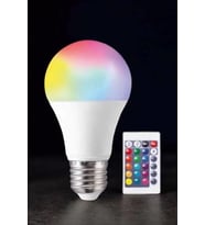 Renk Değiştirebilen Rgb Işıklı Led Ampul A+enerji 15 Watt Led Işık