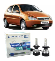 Tata Indica Led Xenon Uzun+Kısa Far Ampulü H4 Access Yeni Seri Beyaz