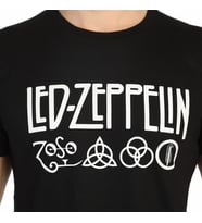 Bant Giyim - Led Zeppelin Siyah Erkek T-shirt Tişört