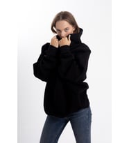 Siyah Kapşonlu sweatshirt