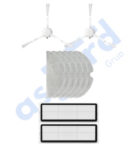Xiaomi 1C,2C,Mop 2 Uyumlu 2 Yan Fırça 2 Filtre 6 Mop PKT-iasgf0000046