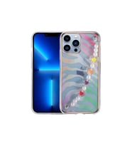 Apple iPhone 13 Pro Max Uyumlu Kılıf Zore Pilla Kapak (Açık Pembe - Yeşil)
