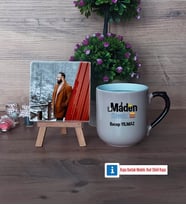 Maden Mühendisi Fotoğraflı Dekoratif Taş, Kupa Bardak Beyaz Hediye (Model 10)