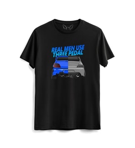 Gtr Man Resimli Baskılı Siyah Tshirt