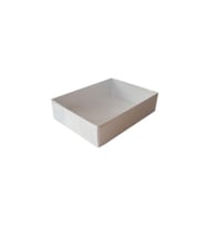 Asetat Kapaklı Karton Kutu 9x12x3 CM (25 Adet)  Beyaz