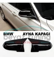 Bmw F36 Yarasa Ayna Kapağı Batman Piano Black Parlak Siyah