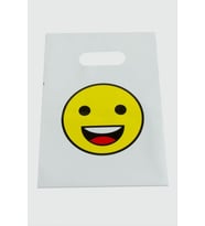 13*20 Emoji El Tutma Poşet Paketi 50 Adet (Beyaz)