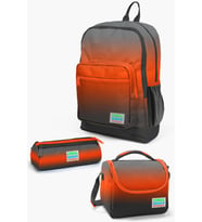 Coral High Kids Turuncu Gri Renk Geçişli 3’lü Okul Çanta Seti SET0123748