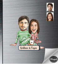 Kişiye Özel Aile Ahşap Magnet -30