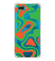 PrintiFy Oppo A12 Uyumlu Köşe Korumalı Renkli Desen Tasarımlı Şeffaf Silikon Kılıf