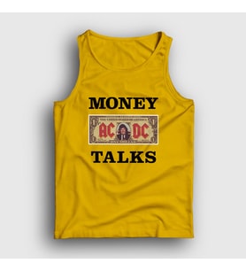 Presmono Unisex Sarı Money Talks AC/DC Atlet 336798tt (Sarı)