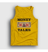 Presmono Unisex Sarı Money Talks AC/DC Atlet 336798tt (Sarı)