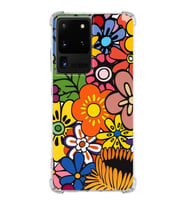 PrintiFy Samsung Galaxy S20 Ultra Uyumlu Retro Color 2 Baskılı Şeffaf Köşe Korumalı Antişok Kılıf
