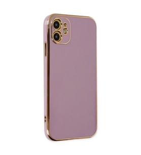 Apple İphone 12 Kılıf Volet Silikon - Mor