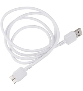 HARİCİ HARDDİSK KABLOSU MİCRO USB 3.0 HDD KABLO BEYAZ 1 METRE