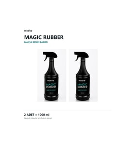 Motive Magic Rubber Premium Kauçuk Zemin Bakım Ürünü 2’li Set