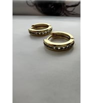 MİNİ HALKA KÜPE (14K ALTIN KAPLAMA )