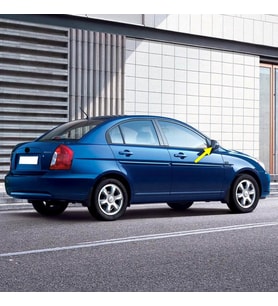 Hyundai Accent ERA 2006-2011 Sağ Dikiz Ayna Camı Manuel 87621-1E000