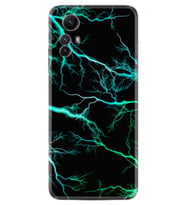 Xiaomi Redmi Note 12S Kılıf Silikon Desen Özel Seri Green Thunder 1693