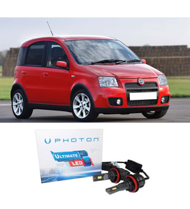 Fiat Panda Led Xenon Uzun + Kısa Far Ampulü H4 Ultimate 9500 Lumens Yeni Seri Beyaz