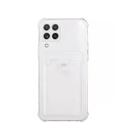 SAMSUNG GALAXY A 52S İLE UYUMLU Kamera Korumalı Şeffaf Kartlıklı Card Case