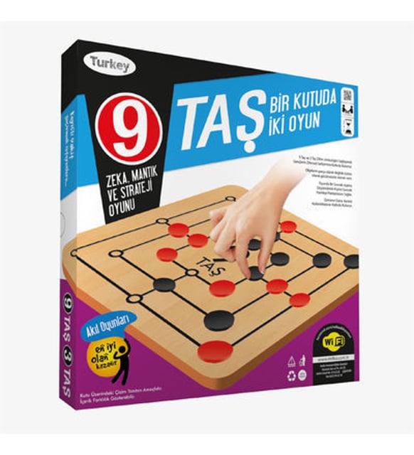 9 Taş / Akıl Oyunları - Traditional Turkish Strategy Board Game (Nine Stones Game)