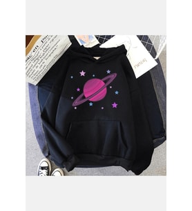 Saturn Kapşonlu Sweatshirt
