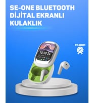 Şık Tasarımlı Siyah Beyaz Kablosuz Kulaklık Çoklu Dil Destekli