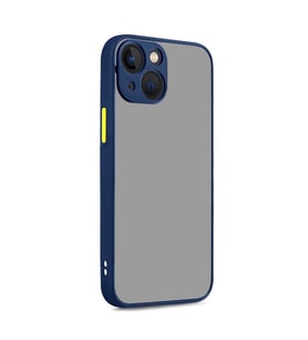 Vendas iPhone 13 Mini Mara Serisi Arkası Mat Renkli Darbe Dirençli Silikon Kılıf (Lacivert)