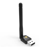 Concord LV-UAC17 600 Mbps 5 dB Antenli USB 2.0 Mini Wi-Fi + Bluetooh Adaptör (Siyah)