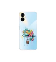 Tecno Camon 19 Neo ile Uyumlu Splash Bukalemun Tasarımlı Şeffaf Silikon Kılıf